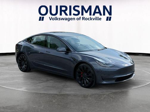 Gray 2023 Tesla Model 3 Performance