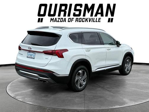 Quartz White 2021 Hyundai SANTA FE SEL 2.4