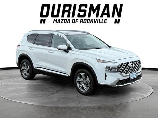 Quartz White 2021 Hyundai SANTA FE SEL 2.4