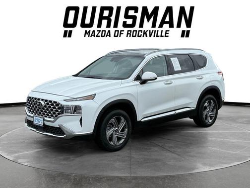 Quartz White 2021 Hyundai SANTA FE SEL 2.4