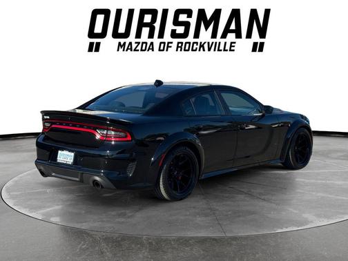 Pitch Black Clearcoat 2023 Dodge Charger SRT Hellcat