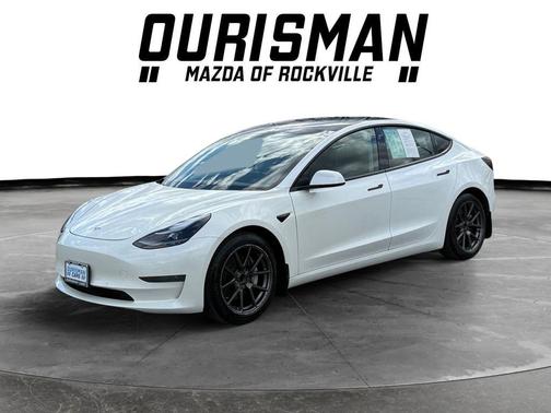 Pearl White Multi-Coat 2021 Tesla Model 3 Standard Range Plus