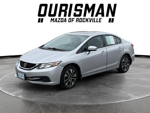 Alabaster Silver Metallic 2015 Honda Civic EX