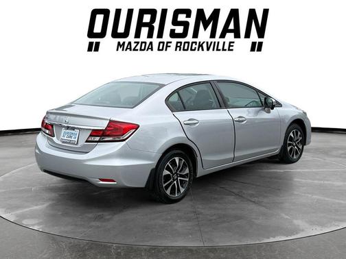 Alabaster Silver Metallic 2015 Honda Civic EX