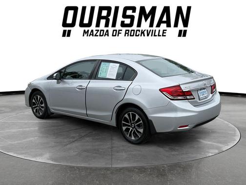 Alabaster Silver Metallic 2015 Honda Civic EX