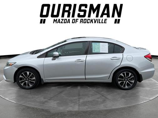 Alabaster Silver Metallic 2015 Honda Civic EX