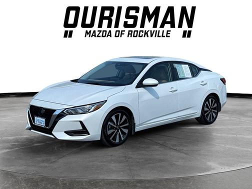 Aspen White TriCoat Pearl 2022 Nissan Sentra SV