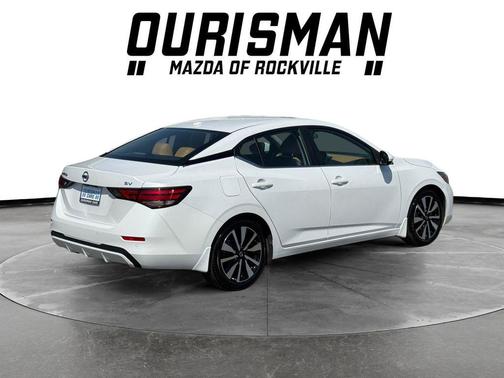 Aspen White TriCoat Pearl 2022 Nissan Sentra SV