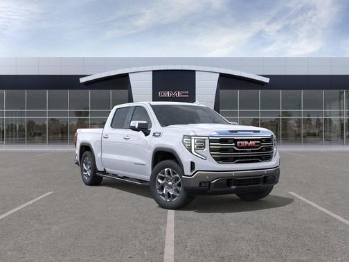 Glacier White Tricoat 2026 GMC Sierra 1500 SLT