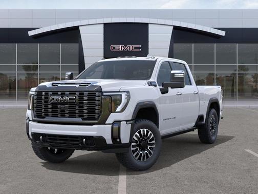 Glacier White Tricoat 2026 GMC Sierra 2500 Denali Ultimate
