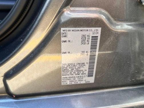 Gun Metallic 2025 Nissan Altima SV FWD
