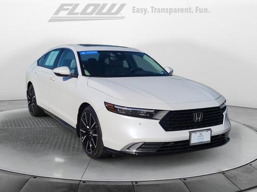Platinum White Pearl 2025 Honda Accord Hybrid