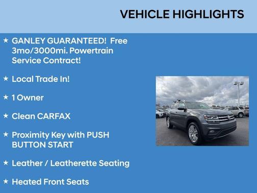 2019 Volkswagen Atlas 3.6L SE w/Technology