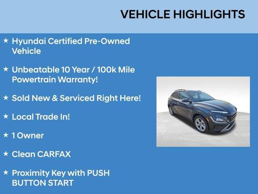 Gray 2023 Hyundai KONA SEL