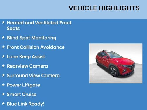 Calypso Red 2023 Hyundai TUCSON Limited