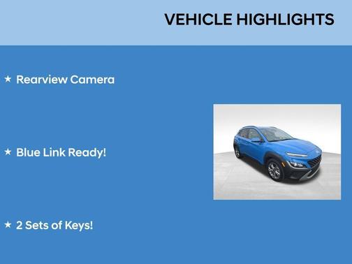 Blue Wave 2022 Hyundai KONA SEL