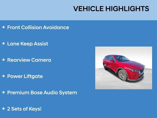 Soul Red Crystal Metallic 2023 Mazda CX-5 2.5 S Preferred Package