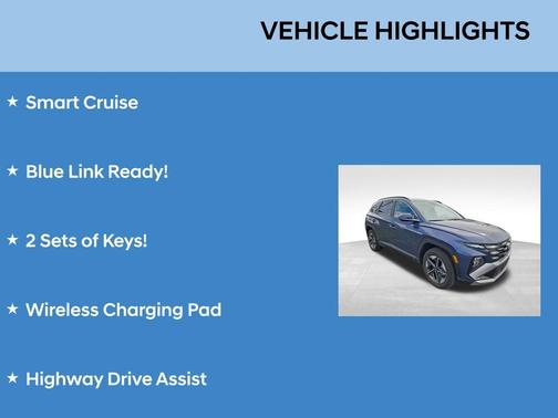 Atlantic Blue 2025 Hyundai TUCSON SEL Convenience