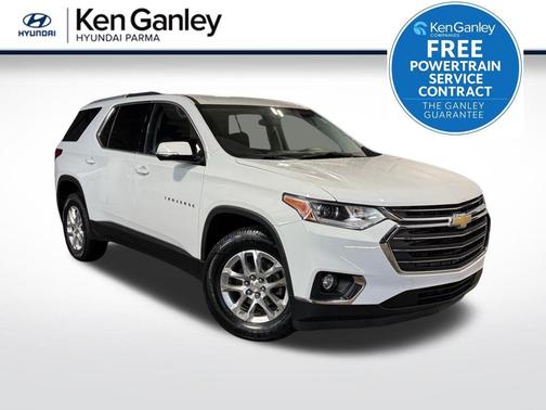 Summit White 2018 Chevrolet Traverse LT Cloth