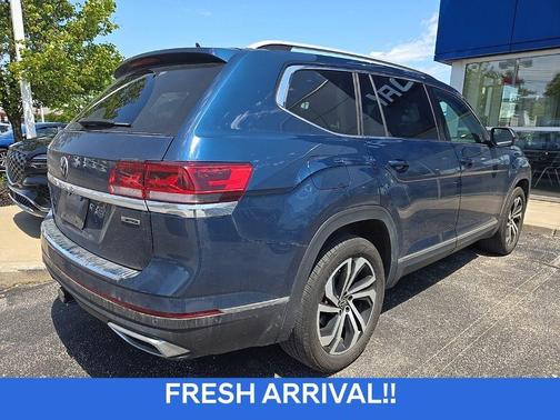 Tourmaline Blue Metallic 2021 Volkswagen Atlas 3.6L SEL Premium