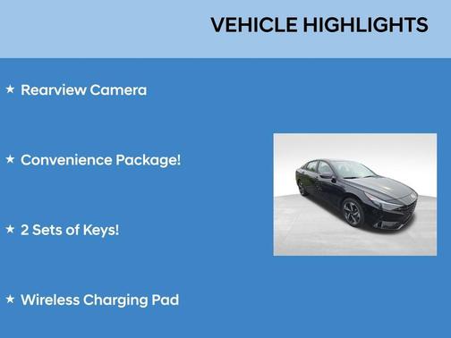 Black 2023 Hyundai ELANTRA SEL