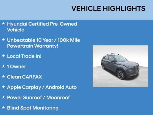 Gray 2023 Hyundai VENUE SEL