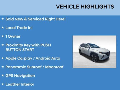 White Pearl 2024 Hyundai TUCSON Limited