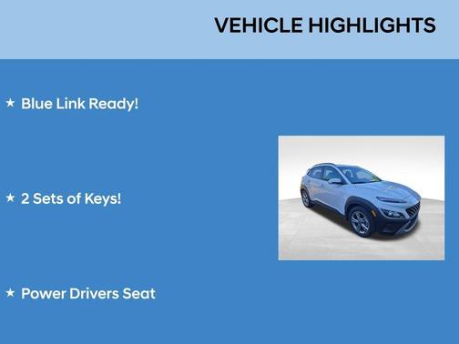 Lunar White 2023 Hyundai KONA SEL