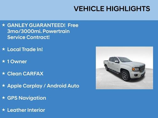 Summit White 2020 GMC Canyon Denali