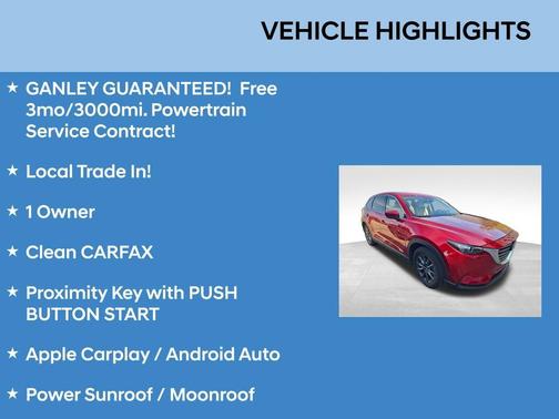 Soul Red Crystal Metallic 2020 Mazda CX-9 Touring