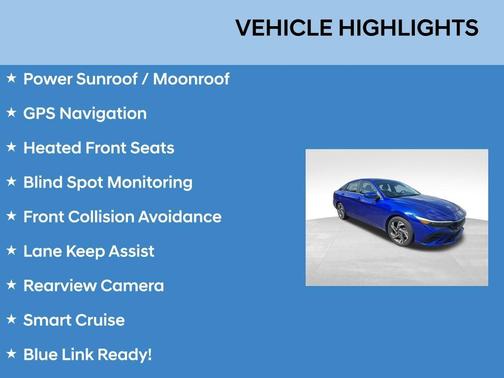Intense Blue 2024 Hyundai ELANTRA SEL