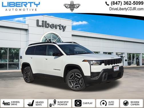 Bright White Clearcoat 2026 Jeep Cherokee LAREDO/LIMITED