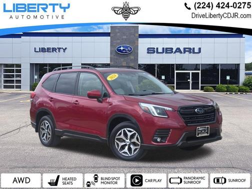 Crimson Red Pearl 2024 Subaru Forester Premium