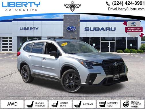 Ice Silver Metallic 2025 Subaru Ascent Onyx Edition Touring