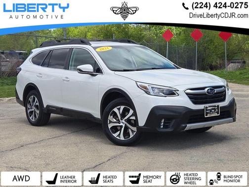 Crystal White Pearl 2021 Subaru Outback Limited