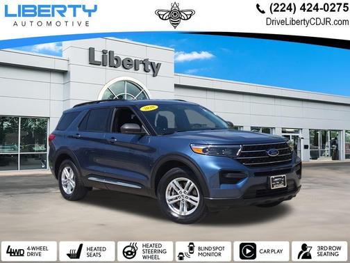 Blue Metallic 2020 Ford Explorer XLT