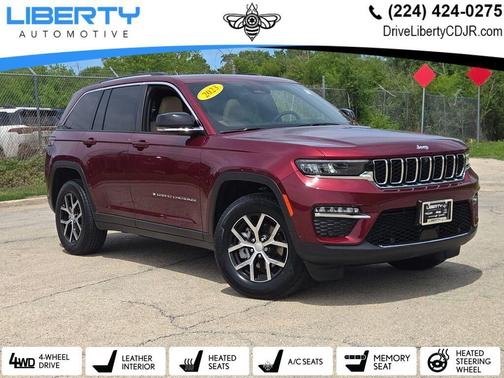 Velvet Red Pearlcoat 2023 Jeep Grand Cherokee Limited