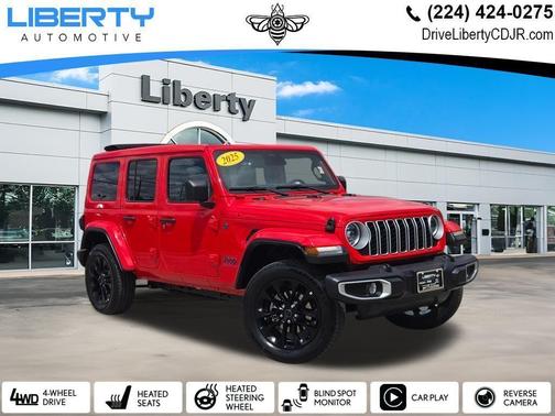 Firecracker Red Clearcoat 2025 Jeep Wrangler 4xe Sahara
