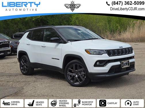 Bright White Clearcoat 2026 Jeep Compass Limited