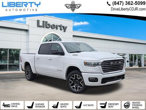 Bright White Clearcoat 2026 RAM 1500 Laramie