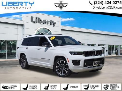 Bright White Clearcoat 2023 Jeep Grand Cherokee L Overland