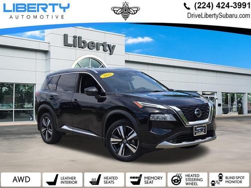Super Black 2021 Nissan Rogue Platinum