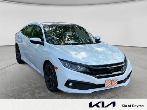 Platinum White Pearl 2021 Honda Civic Sport