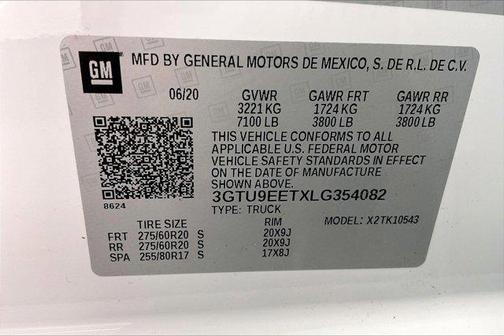 2020 GMC Sierra 1500 AT4