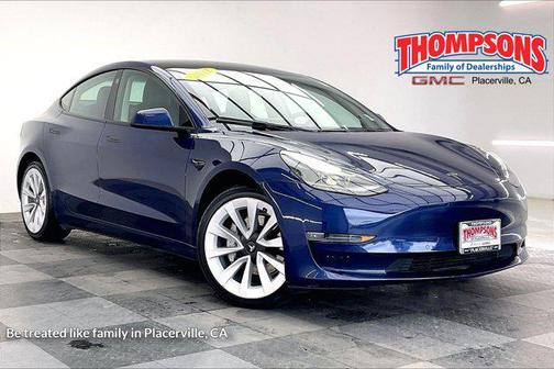 Deep Blue Metallic 2022 Tesla Model 3 Long Range