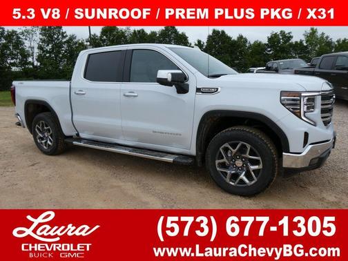 Glacier White 2026 GMC Sierra 1500 SLT