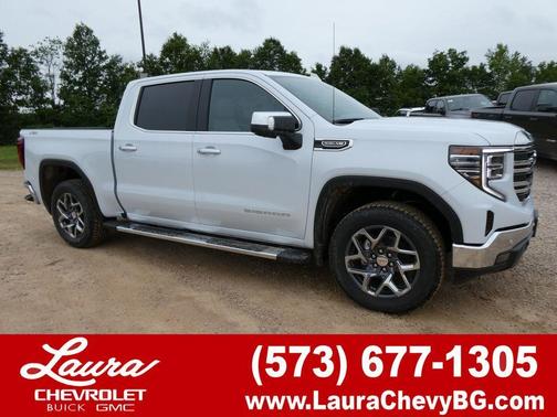 Glacier White 2026 GMC Sierra 1500 SLT
