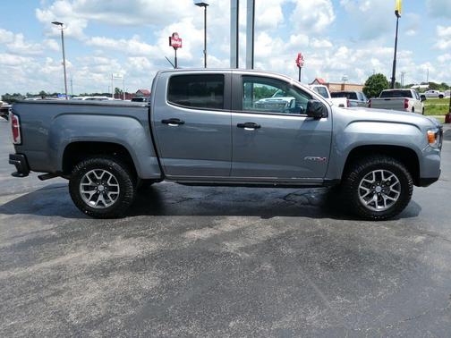 Satin Steel Metallic 2022 GMC Canyon AT4 w/Cloth