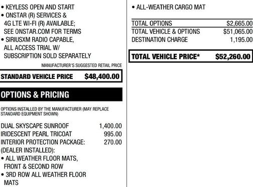2020 Chevrolet Traverse Premier