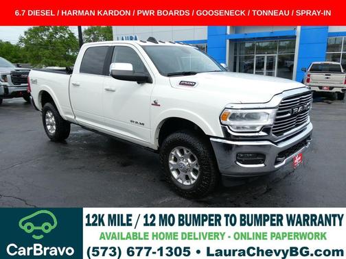 Pearl White 2020 RAM 2500 Laramie